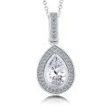 Micro Pave Setting 925 Silver Pendants Jewelry с AAA CZ